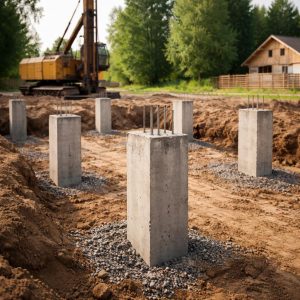 бетонные сваи для фундамента частного дома