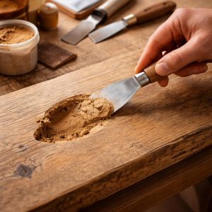 чем заделать дыры в дереве