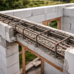 перемычка из арматуры в газобетоне