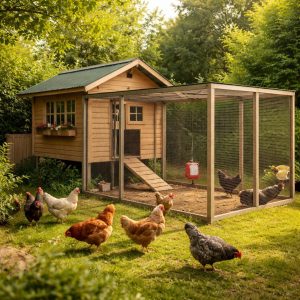 проект курятника с выгулом