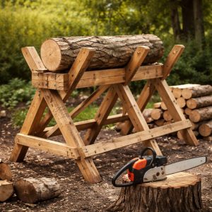 сделать козла для распилки дров