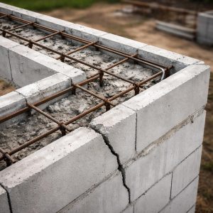 армопояс из u блоков газобетона