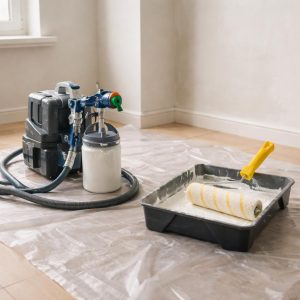 что лучше краскопульт или валик