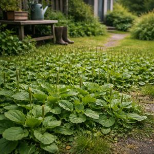 газон из подорожника