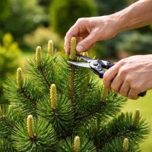 как обрезать сосны для пушистости весной