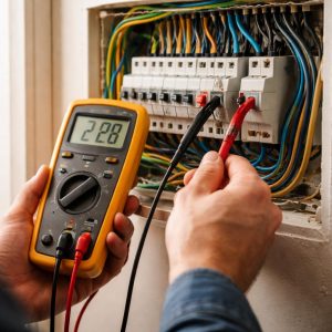 какое напряжение идет по проводам