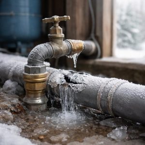 слив воды зимой на даче