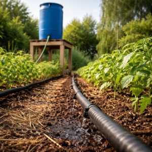 высота бочки для капельного полива самотеком