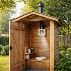 вытяжка для дачного туалета с вентилятором