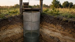 Колодец из трёх колец особенности небольшой глубины сезонность воды и возможные ограничения